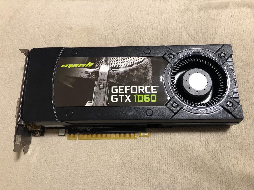 【動作品】NVIDIA GeForce GTX1060 6GB【本体のみ】