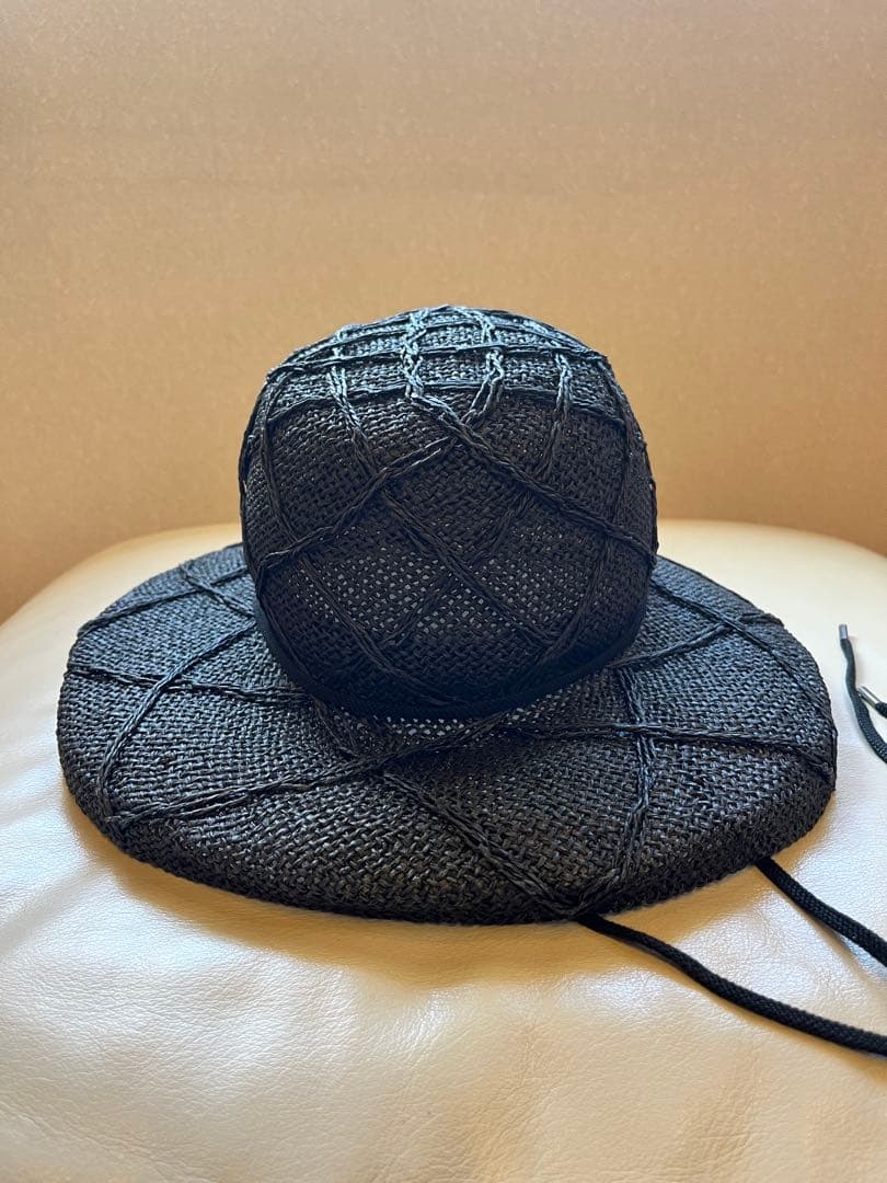 美品 La Maison de Lyllis ハット　ブラック