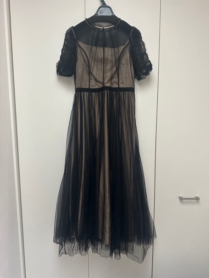 CELFORD チュールギャザー ワンピース