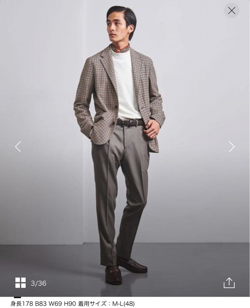 サージ 1プリーツ サイドギャザー イージースリムテーパード/パンツ