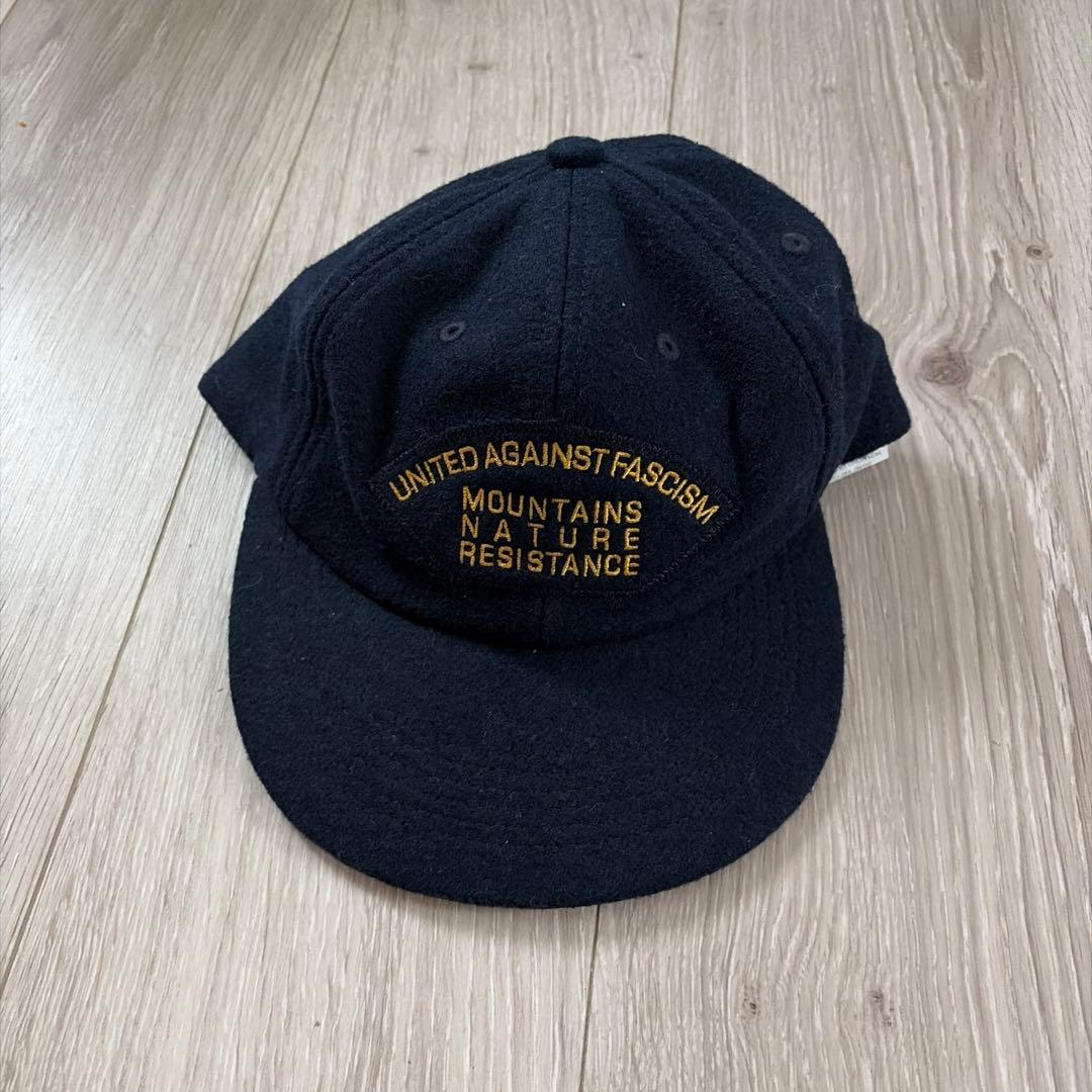 未使用品　DIE DREI BERGE ウールキャップ　ネイビー