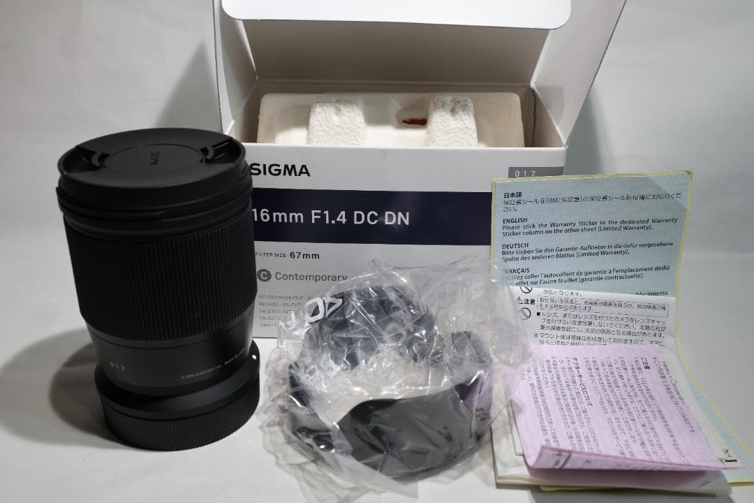シグマ 16mm F1.4 DC DN Contemporary キヤノンRF用