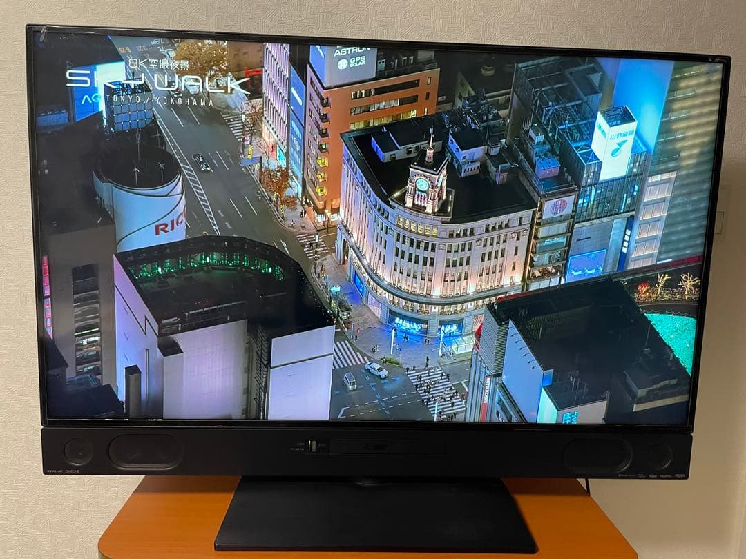 美品　三菱50型4Kブルーレイ&HDD2番組同時録画ユーチューブ可2019年製