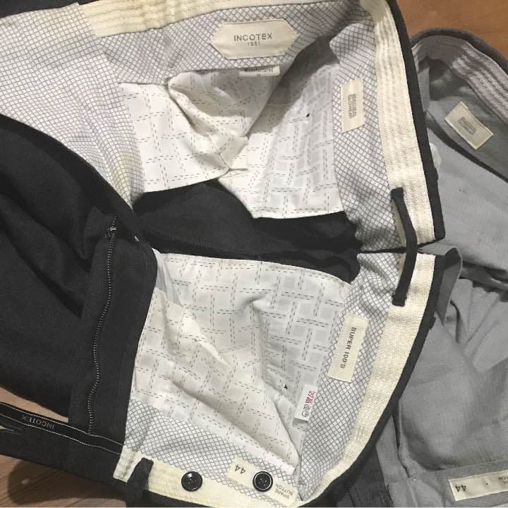 Incotex インコテックス 44 ダーク&ミディアムグレー 2本 J35