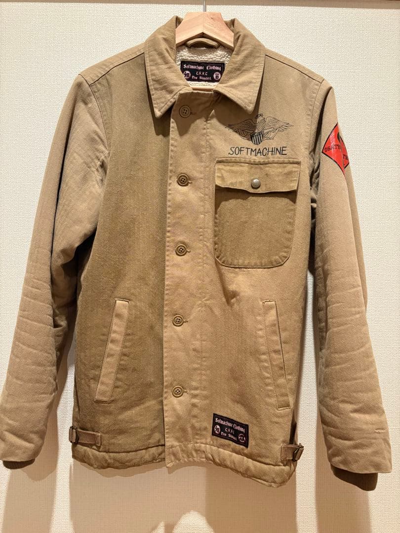 SOFTMACHINE ミリタリージャケット ベージュ