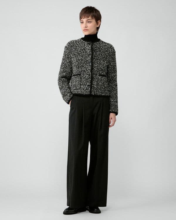 今季美品*定価7.5万 theory luxe ツイードニットジャケット 38