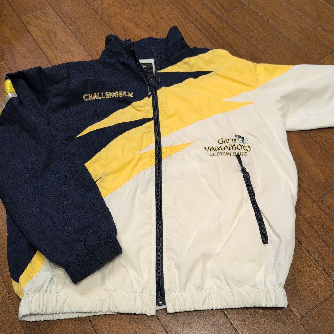 CHALLENGER ナイロンジャケット ネイビー/ホワイト/イエロー