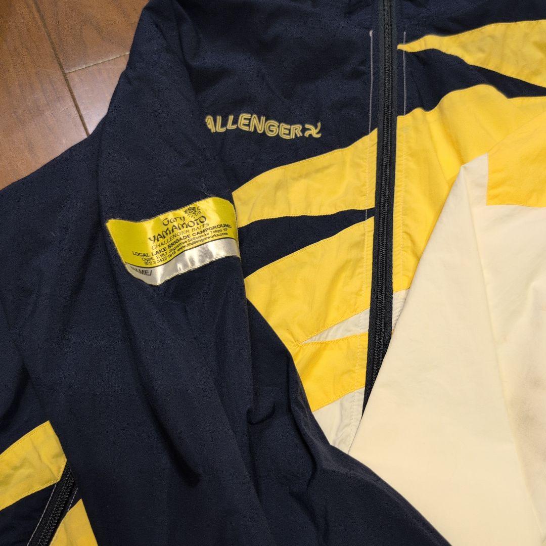 CHALLENGER ナイロンジャケット ネイビー/ホワイト/イエロー