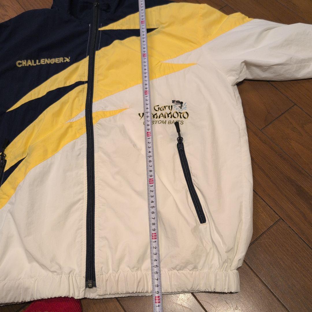 CHALLENGER ナイロンジャケット ネイビー/ホワイト/イエロー