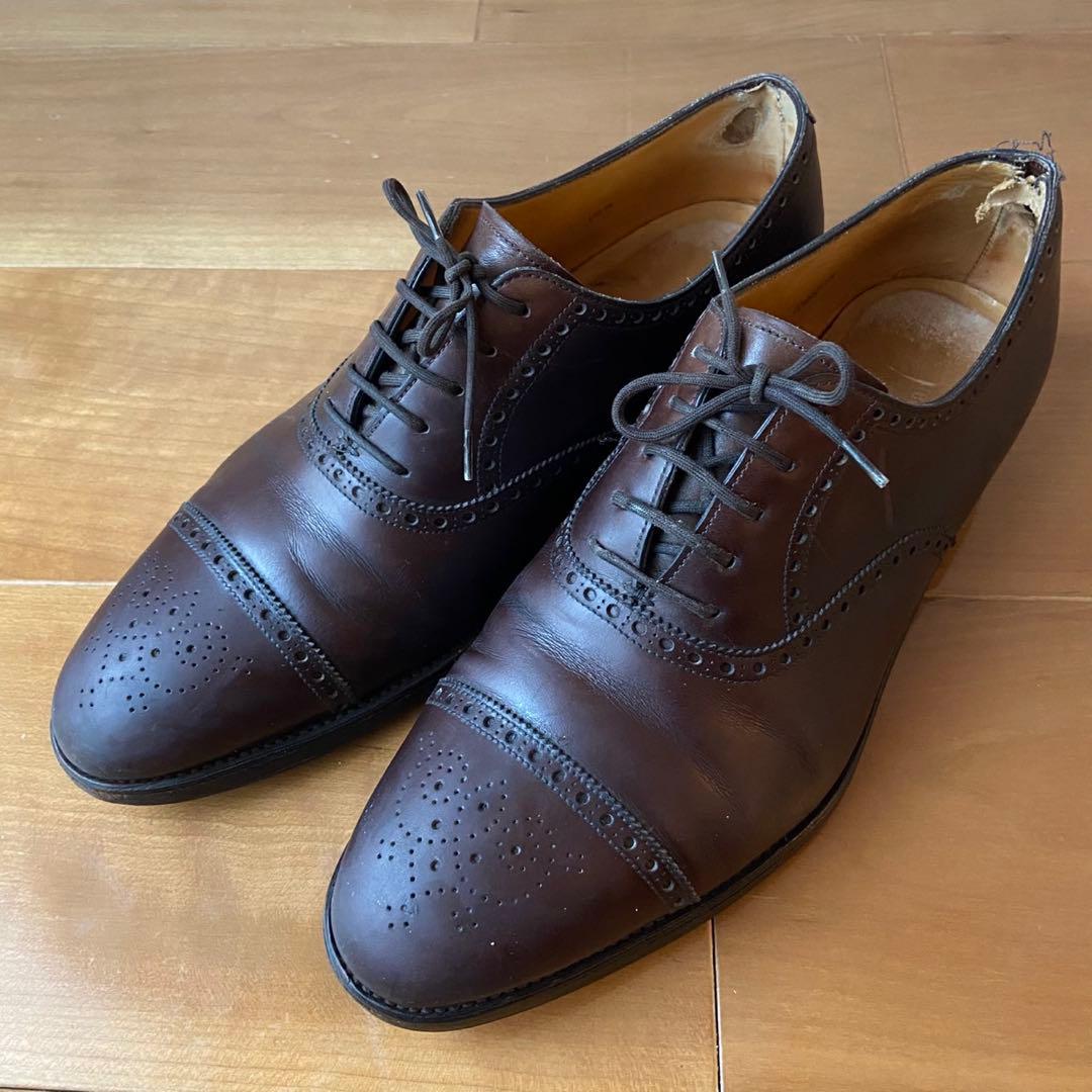 John Lobb ☆ダークブラウン キャップトゥ ドレスシューズ