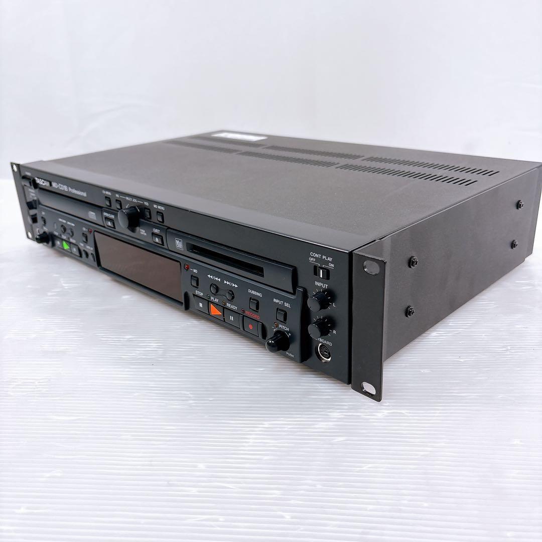 【極美品】TASCAM 業務用CDプレーヤー MD-CD1B MDプレーヤー