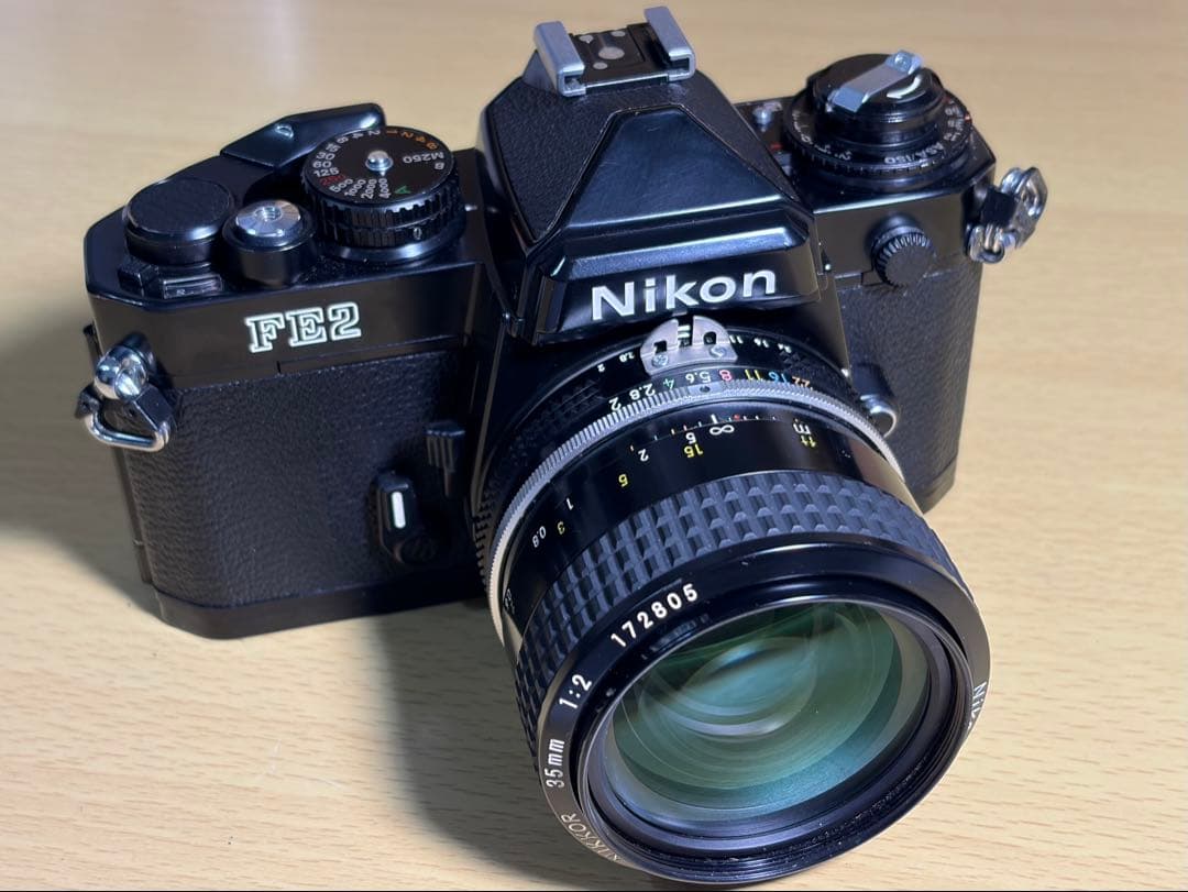 フィルムカメラ Nikon FE2 + Ai Nikkor 35mm F2