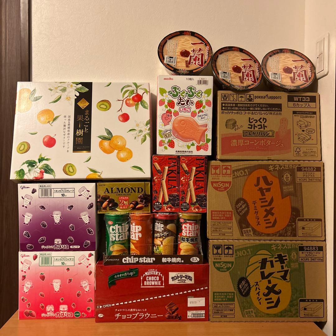 食品まとめ売り・食品詰め合わせ⭐️ゼリー⭐️お菓子⭐️カップラーメン