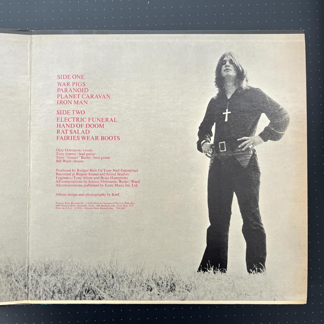 BLACK SABBATH PARANOID LP USファーストプレス盤