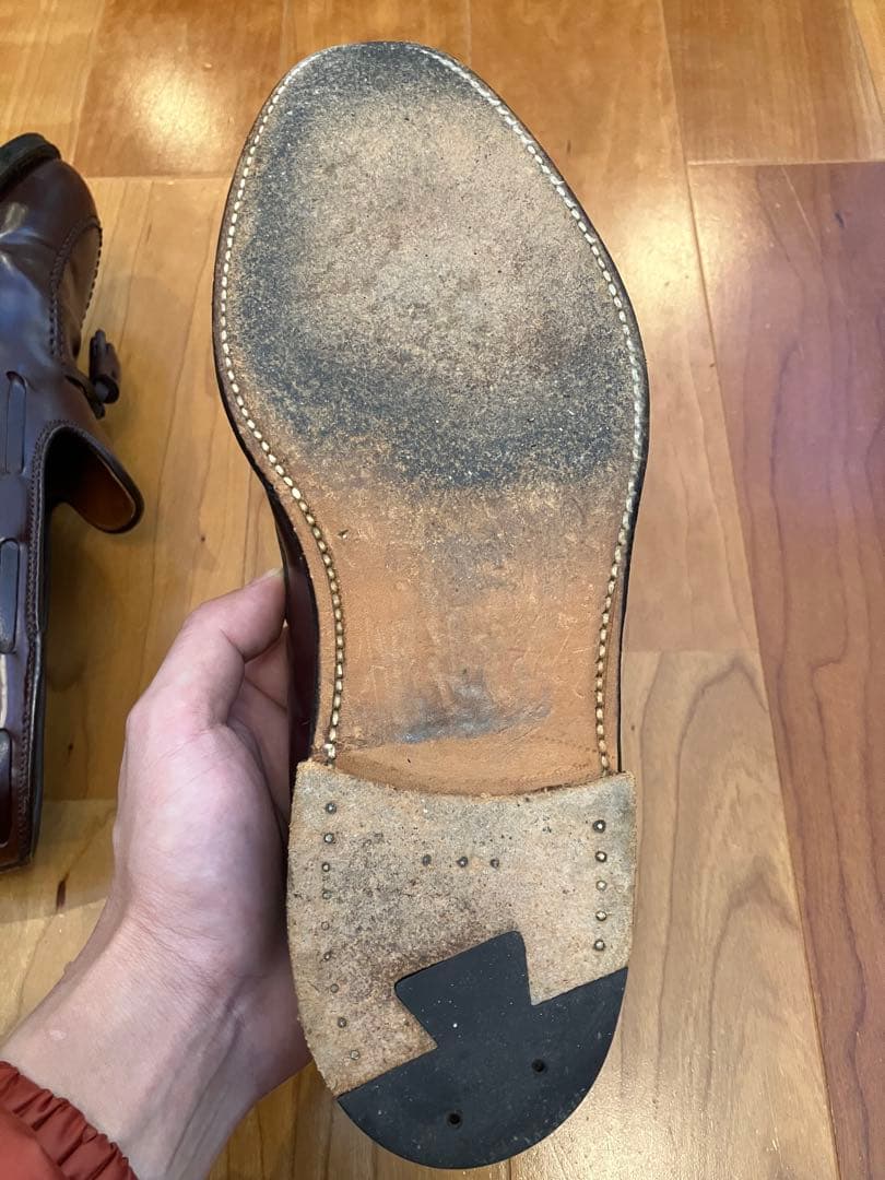 Alden タッセルローファー コードバン バーガンディ　563