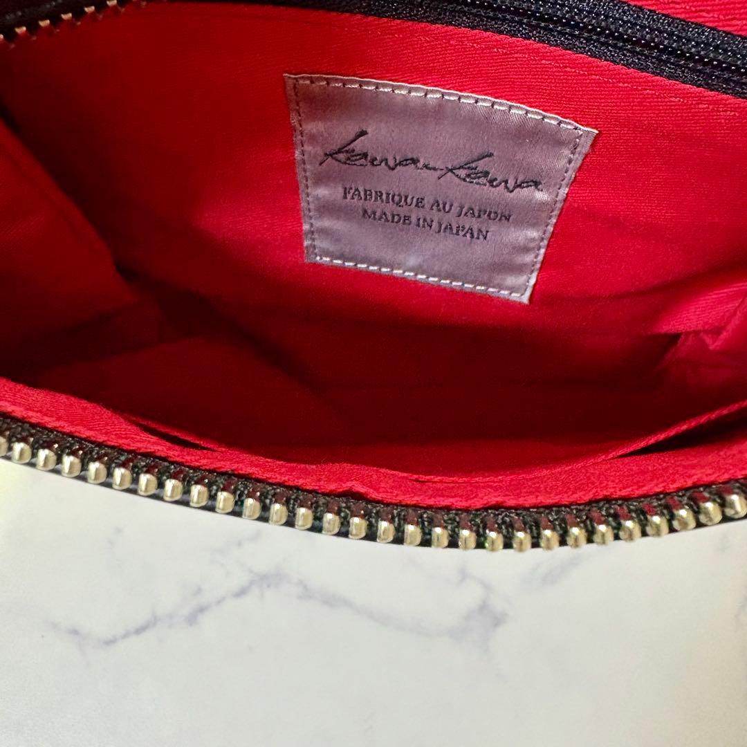 極美品 kawa-kawa カワカワ ボディバッグ スーパーソフトレザー 黒 M