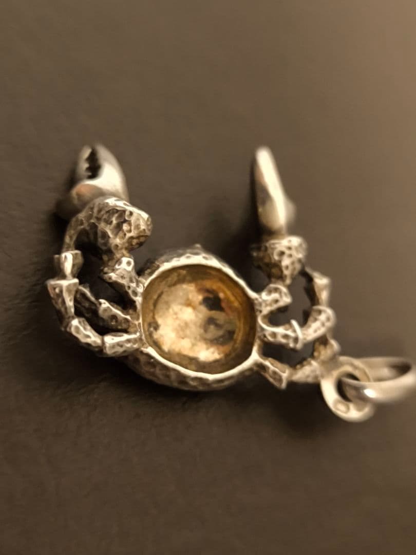 unoaerre ウノアエレ ヴィンテージ 星座 蟹座 カニ ペンダントトップ