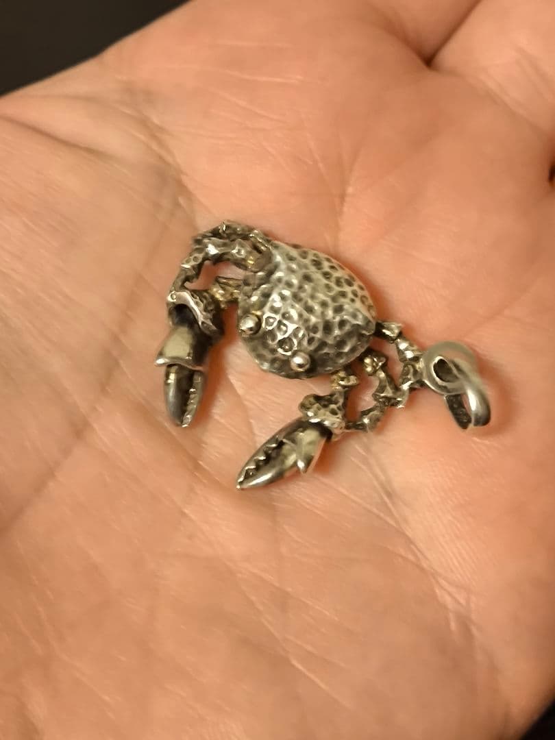 unoaerre ウノアエレ ヴィンテージ 星座 蟹座 カニ ペンダントトップ