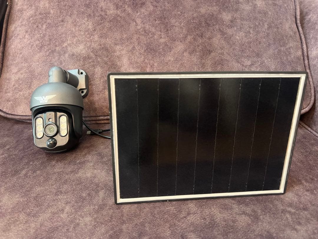 塚本無線 防犯カメラ 400万画素 屋外 ソーラー充電 WSP 21000mAh