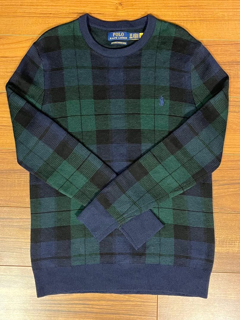 Polo Ralph Laurenラルフローレン チェック柄ウォッシャブルニット