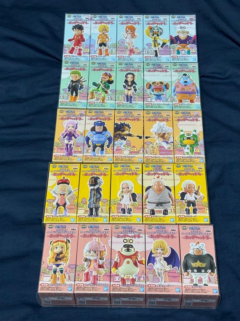 ワールドコレクタブルフィギュア　ワンピース　エッグヘッド1〜5