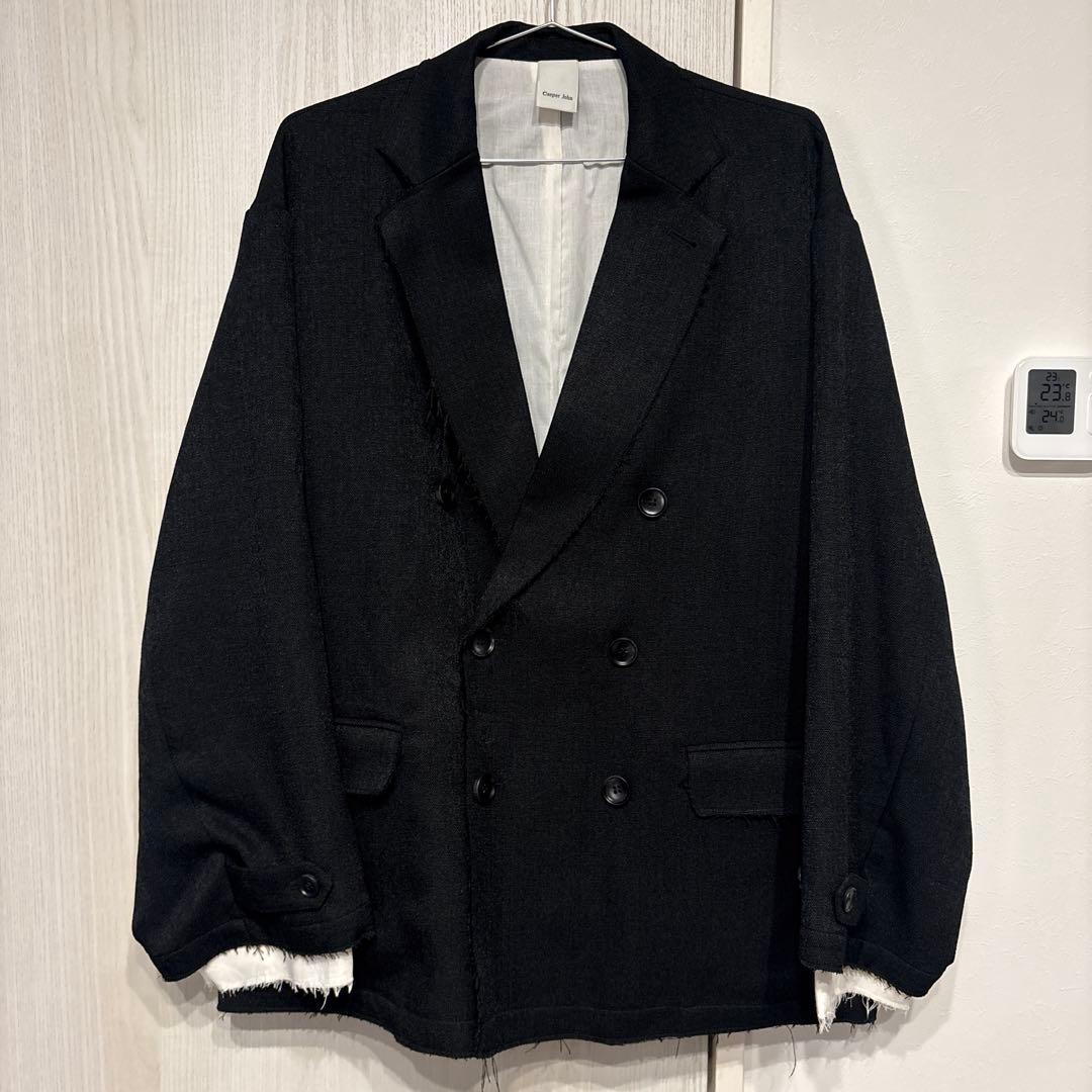 Casper John レイヤードテーラードジャケット ブラック Mサイズ