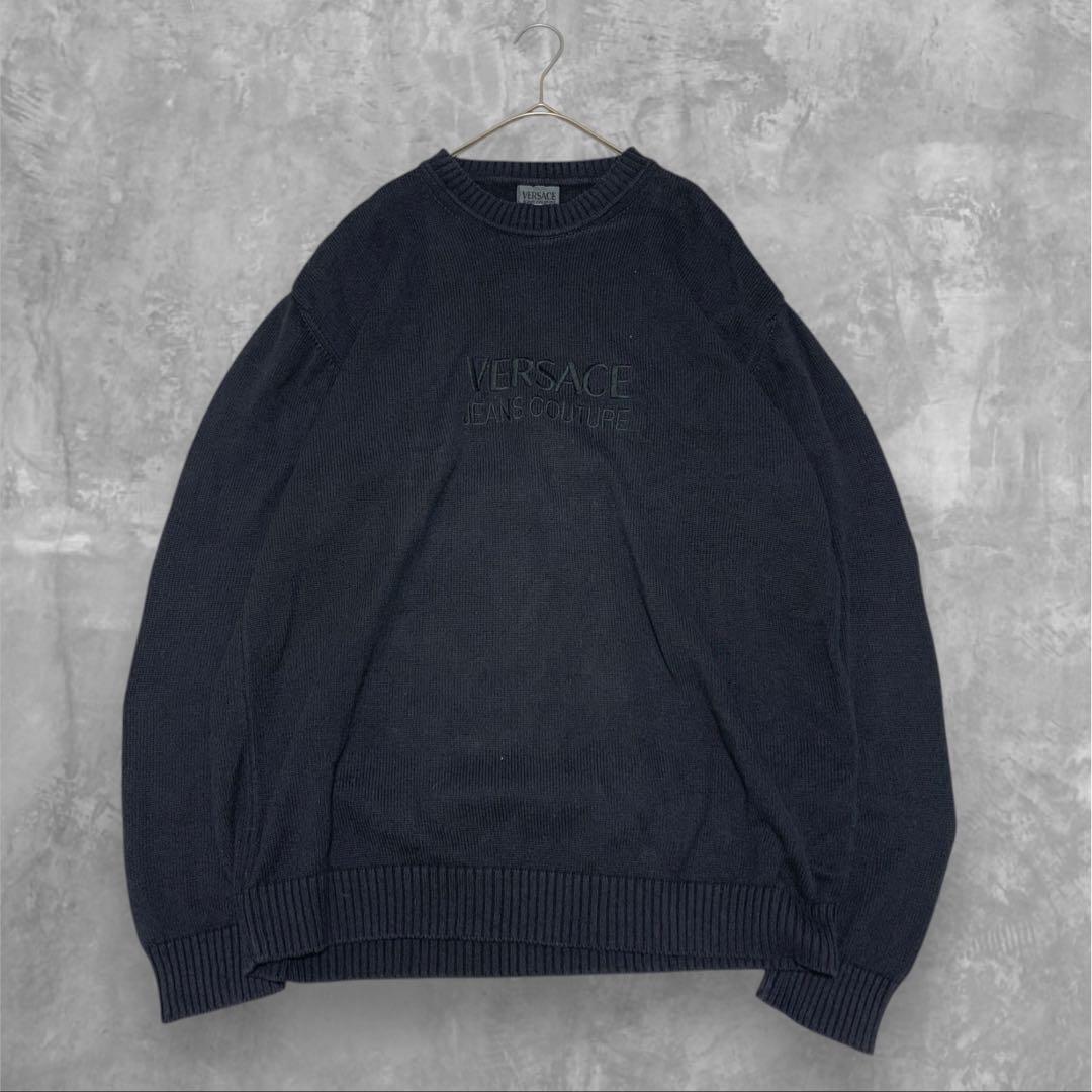 【美品 特大3L！】ヴェルサーチェシーンズクチュール　クルーネックプルオーバー
