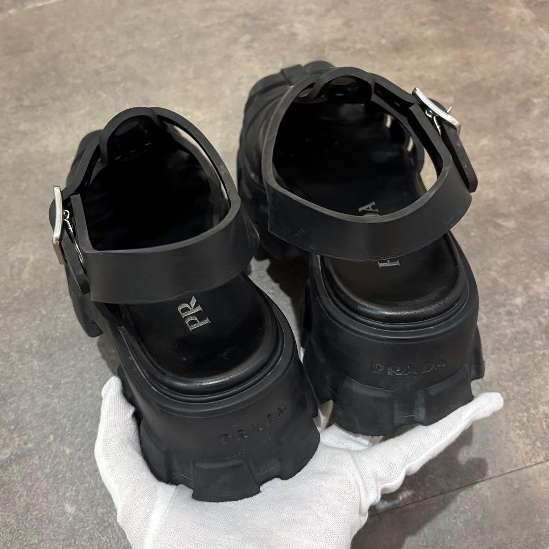 訳あり！PRADA モノリス ラバー サンダル