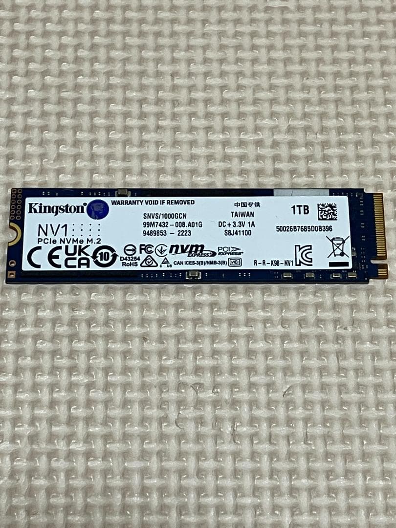 内蔵型SSD KINGSTON SNVS1000G : 1000.2 GB SSD M.2