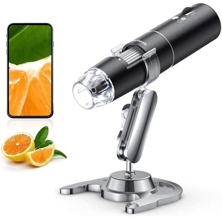 デジタル 顕微鏡 2MP 50-1000倍 充電式usb 電子顕微鏡拡大鏡内視鏡