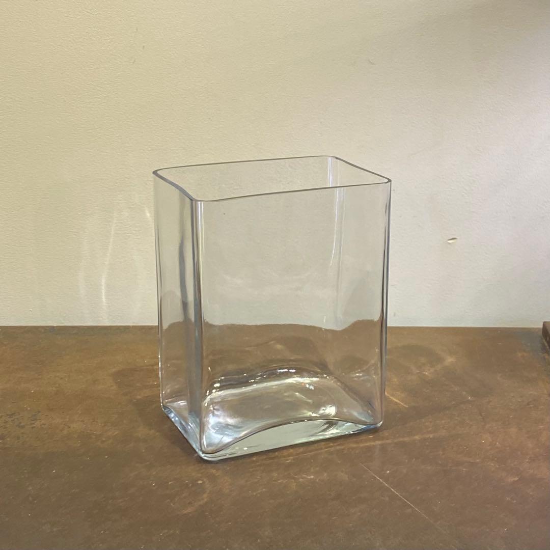 古いガラスのうつわ と 三つ脚金属器 二点セット 古道具