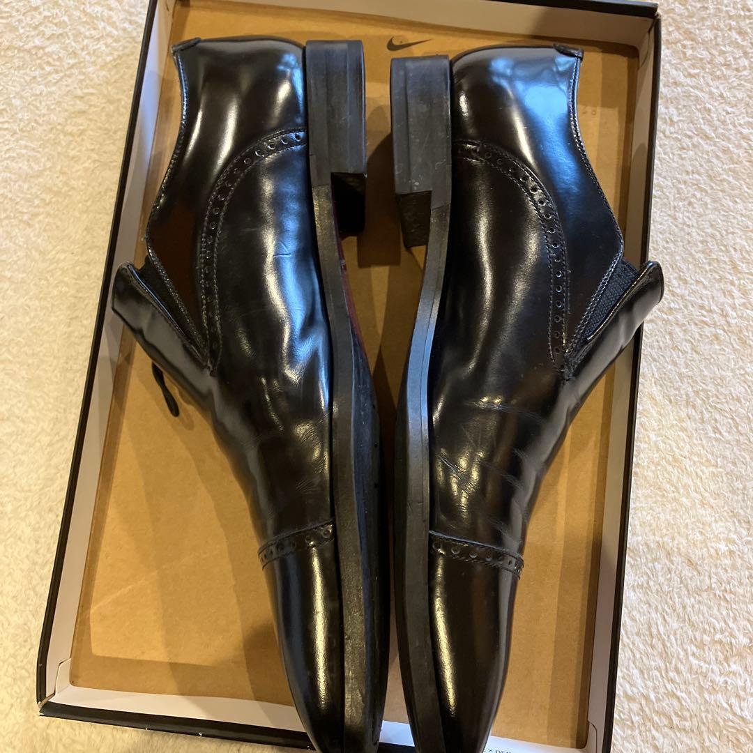 ブラックレザードレスシューズ27.5センチ相当