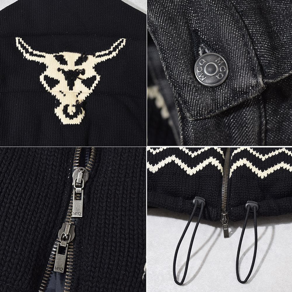 McQ Alexander McQueen カウチン切替え ダウンブルゾン 52