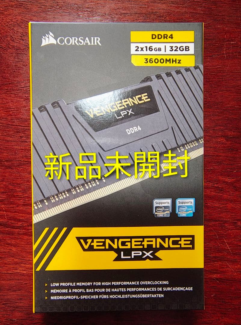 新品未開封 Corsair DDR4 3600MHz 32GB (16GB×2)