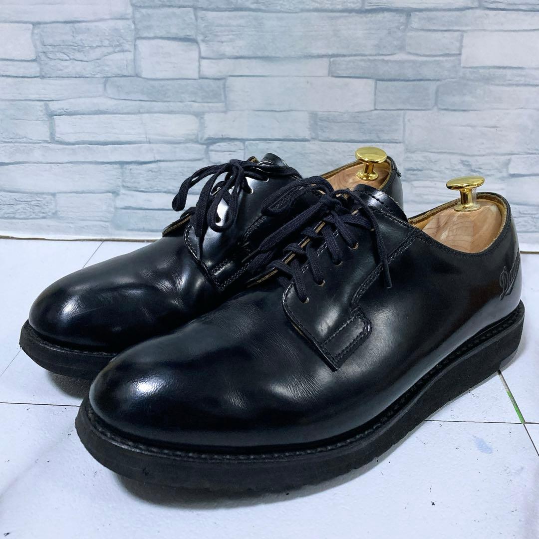 名作 Danner ダナー ポストマンシューズ D4300 ロゴ 25.5 黒