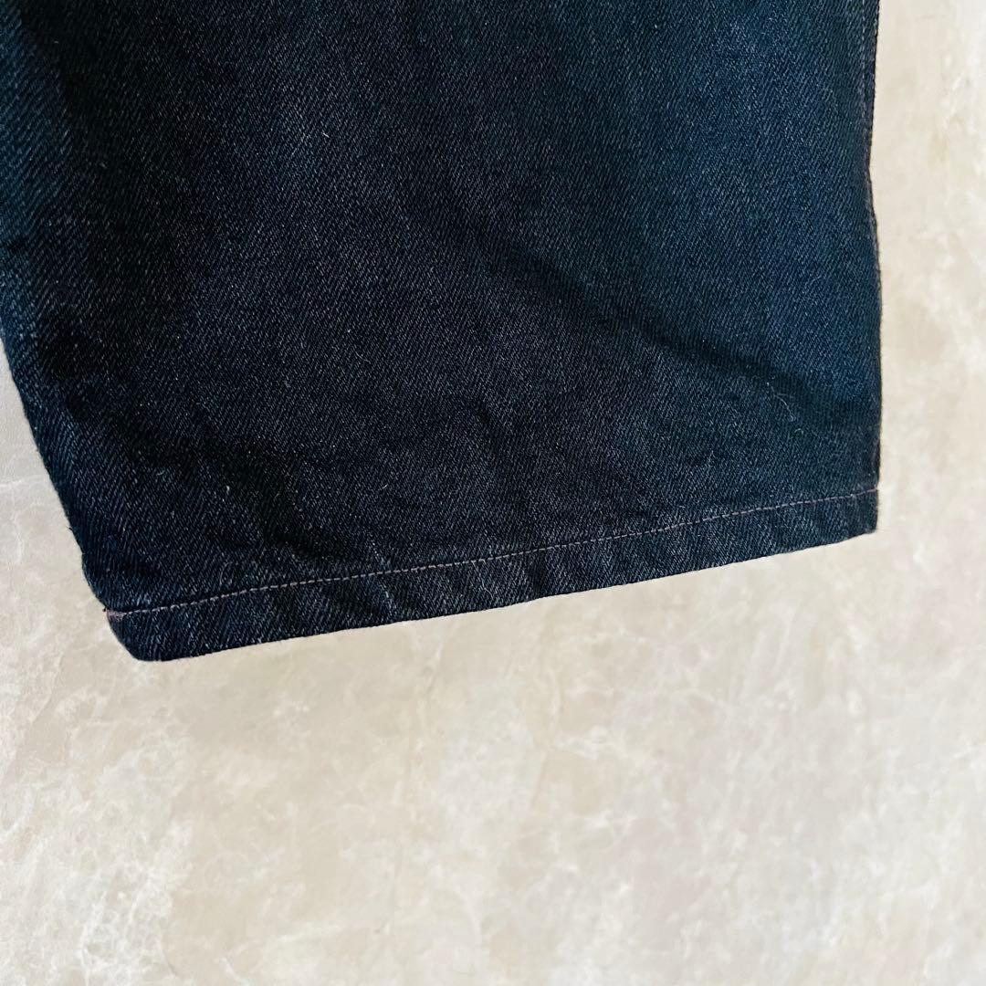 COMOLI コモリ 25AW ベルテッドデニムパンツ ブラック 3