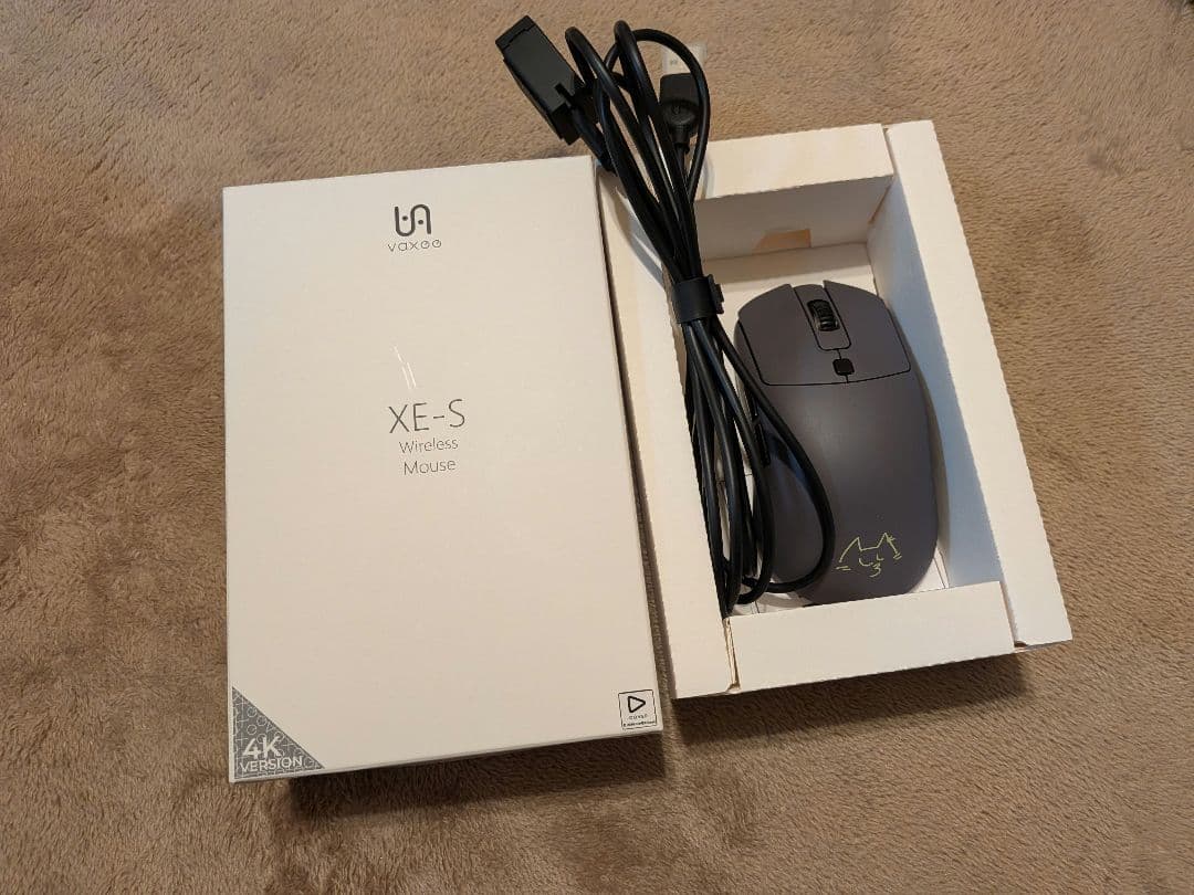 【美品ほぼ新品】ワイヤレスマウス XE-S ししろぼたん