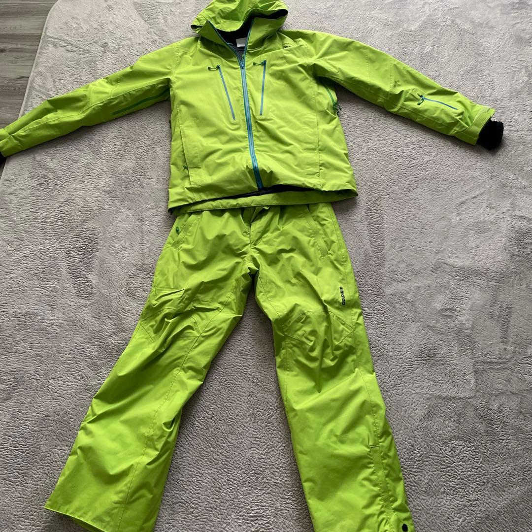 ゴールドウィン ライムグリーン スキーウェア