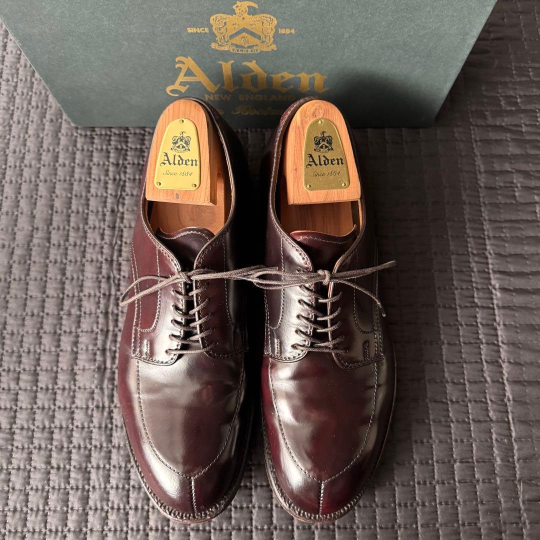 Alden　オールデン　Vチップ　コードバン　9D　バーガンディ