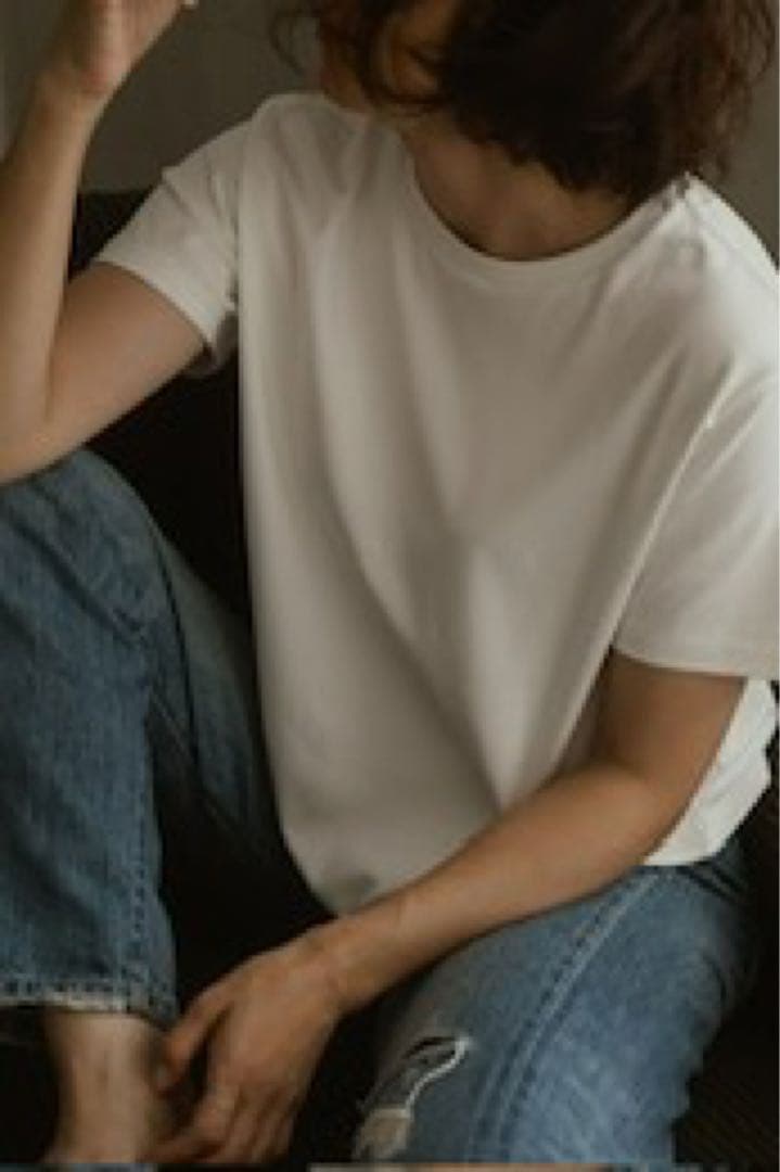 【サンクスカード付】Meravel ミーラベル　Tシャツ ホワイト 高橋志津奈