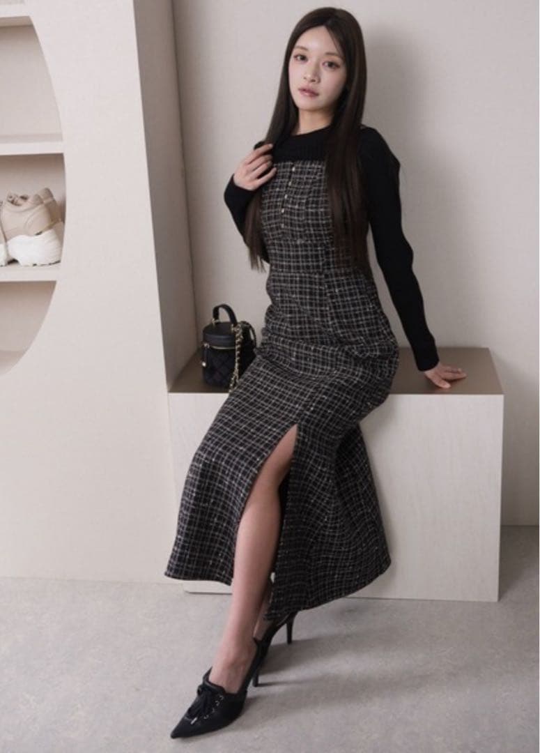 【美品】LIP SERVICE マーメイドジャンスカワンピース