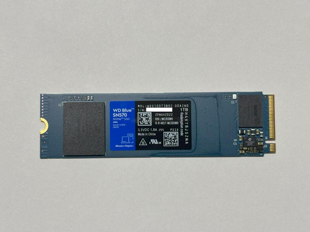 内蔵型SSD WD Blue SN570 NVMe WDS100T3B0C