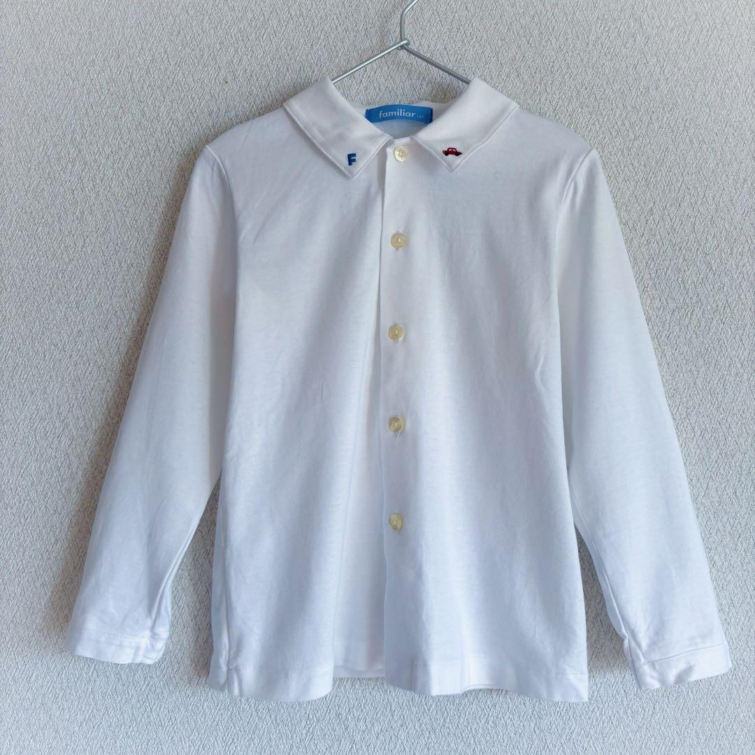 美品 familiar フォ－マルセット シャツ 120 ベスト パンツ 110