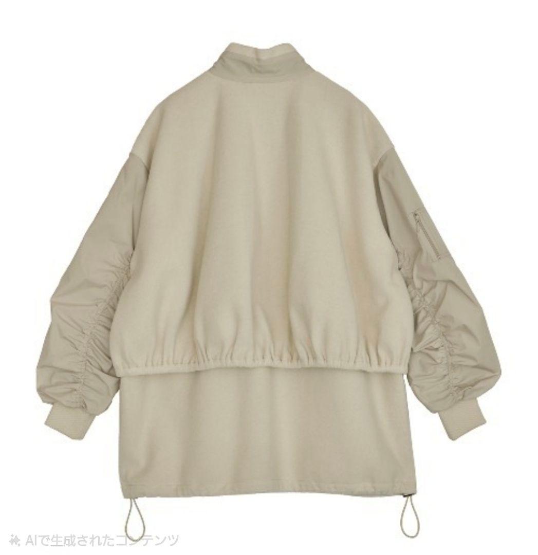 AMERI フリースジャケット　アイボリー