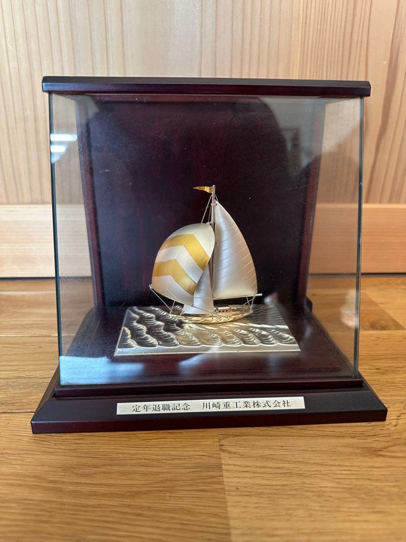銀製 武比古 置物ヨット７号(フルセール)　TAKEHIKO　美品　SILVER