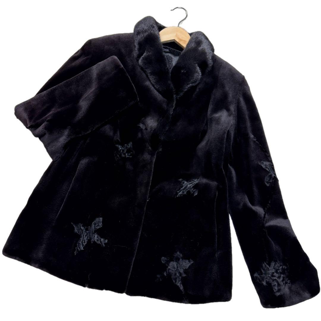 未使用　サガミンクロイヤル　シェアードミンク　ファーコート　XL相当　毛並み◎