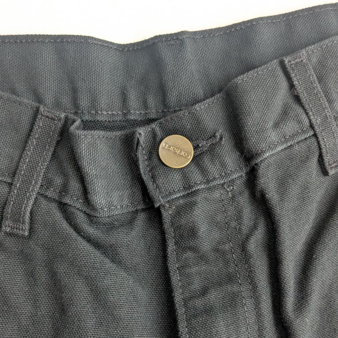 USA製 カーハート ブラック B136 W30L30 ダブルニー