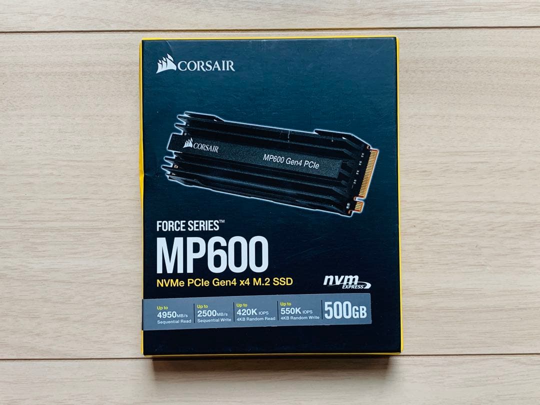 内蔵型SSD Corsair MP600 500GB NVMe SSD