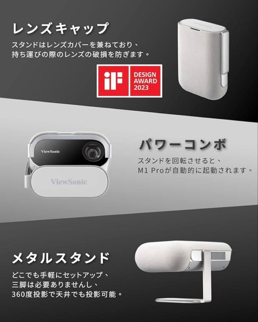 ViewSonic M1 Pro LED モバイルプロジェクター