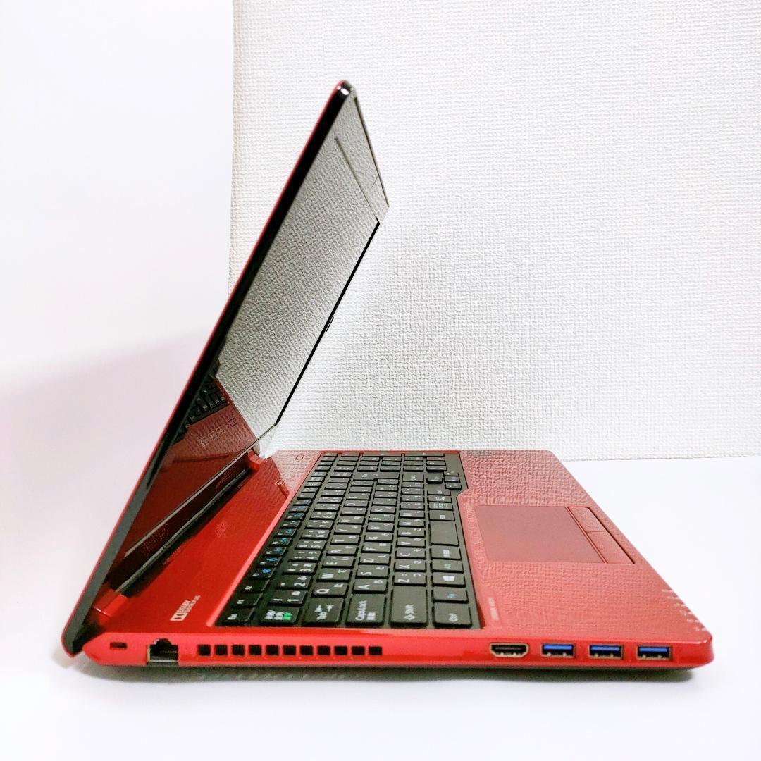 Corei7✨️Windows11/SSD/富士通/カメラ付き赤ノートパソコン